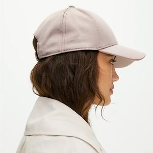 Aritzia Auxiliary Chicago hat satin baseball cap